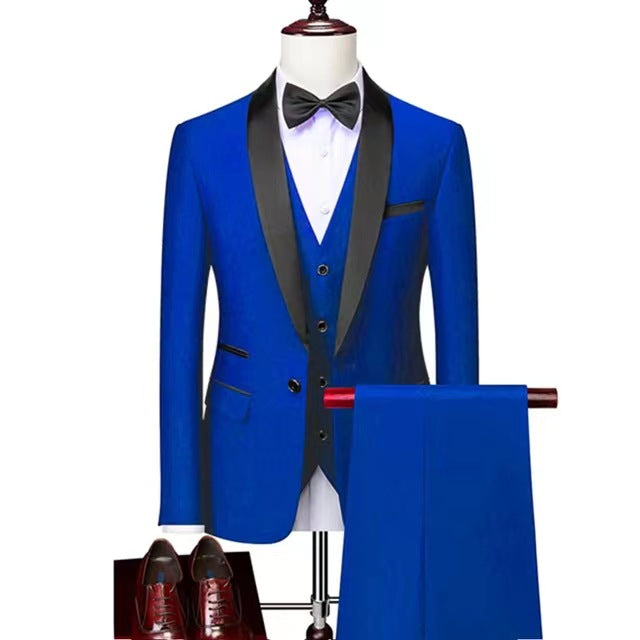 Conjunto de traje de 3 piezas para hombre, trajes de boda para hombre, esmoquin para novio