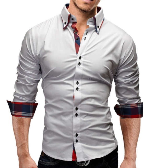 Camisa clásica interior delgada para hombre