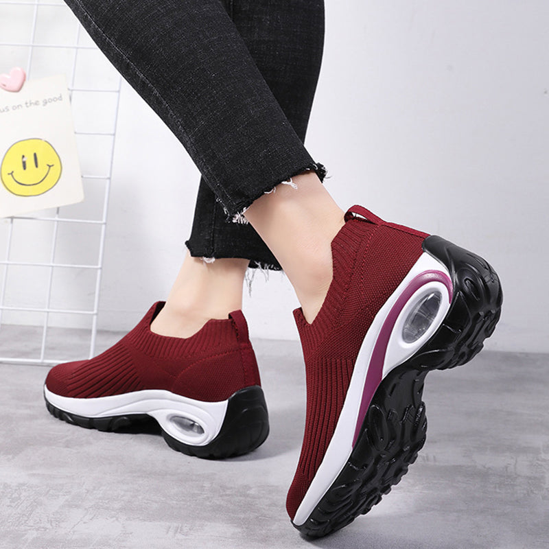 Zapatillas de deporte para mujer Air Cushion malla transpirable zapatos deportivos para correr