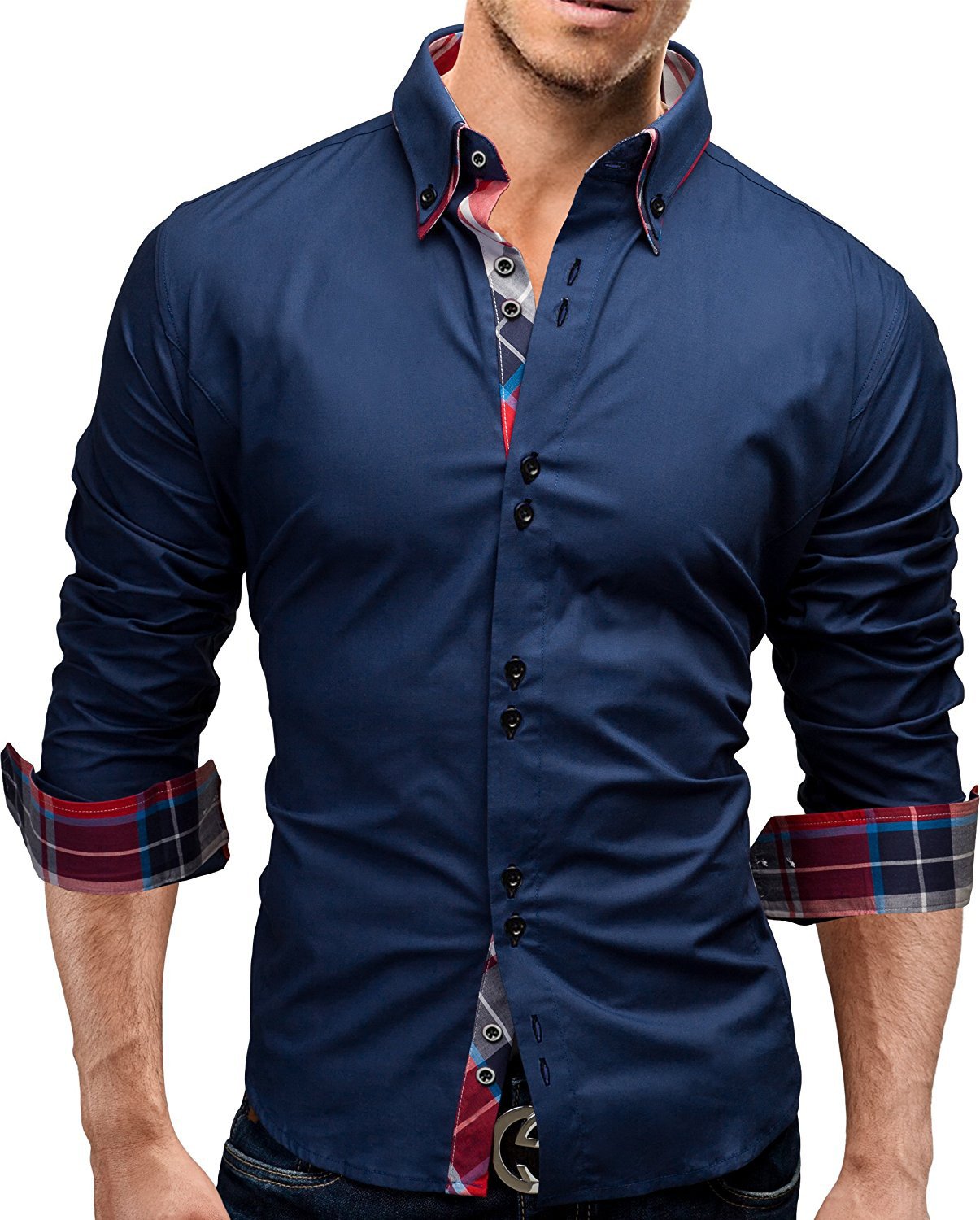 Camisa clásica interior delgada para hombre