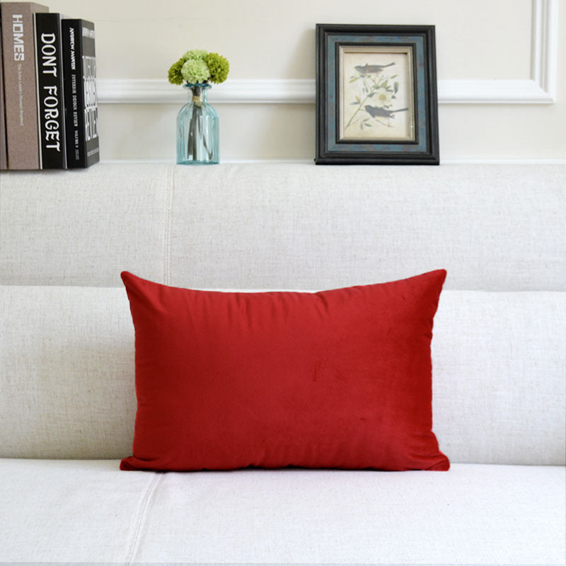 Sofa Velvet Throw Pillow