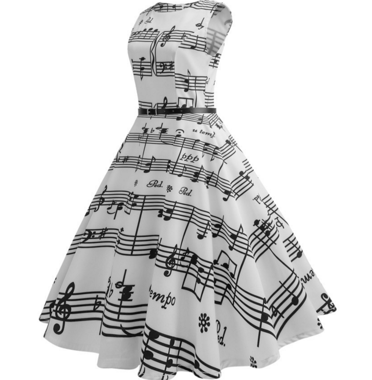 Women Dress Piano Music