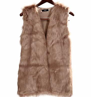 Faux Fox Fur Vest Women's Warm Vest Vest