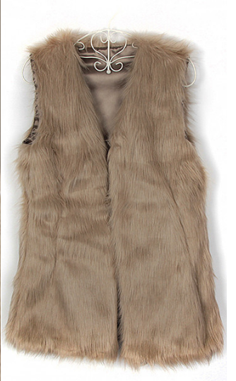 Faux Fox Fur Vest Women's Warm Vest Vest