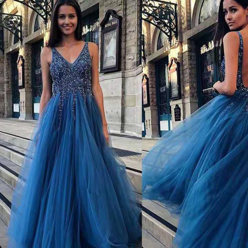 VESTIDO DE NOVIA DEL CLUB EN V PROFUNDO VESTIDOS DE MUJER DELGADOS Impresión de oficina