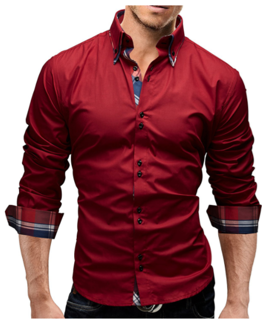 Camisa clásica interior delgada para hombre