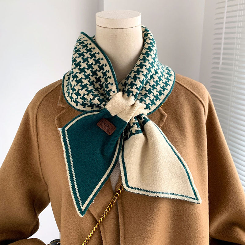 Two-color Warm And Fashionable Decorative Scarf