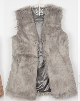 Faux Fox Fur Vest Women's Warm Vest Vest