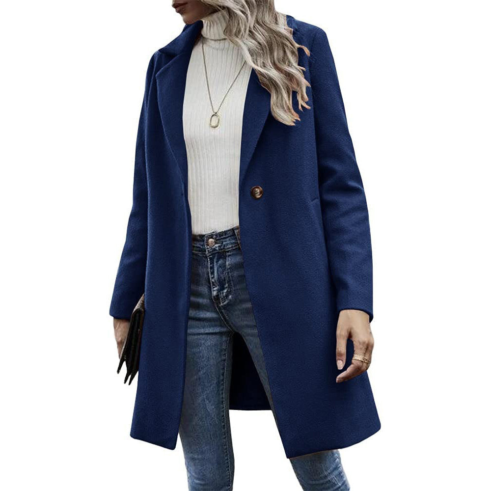 Long Sleeve Loose Tweed Jacket