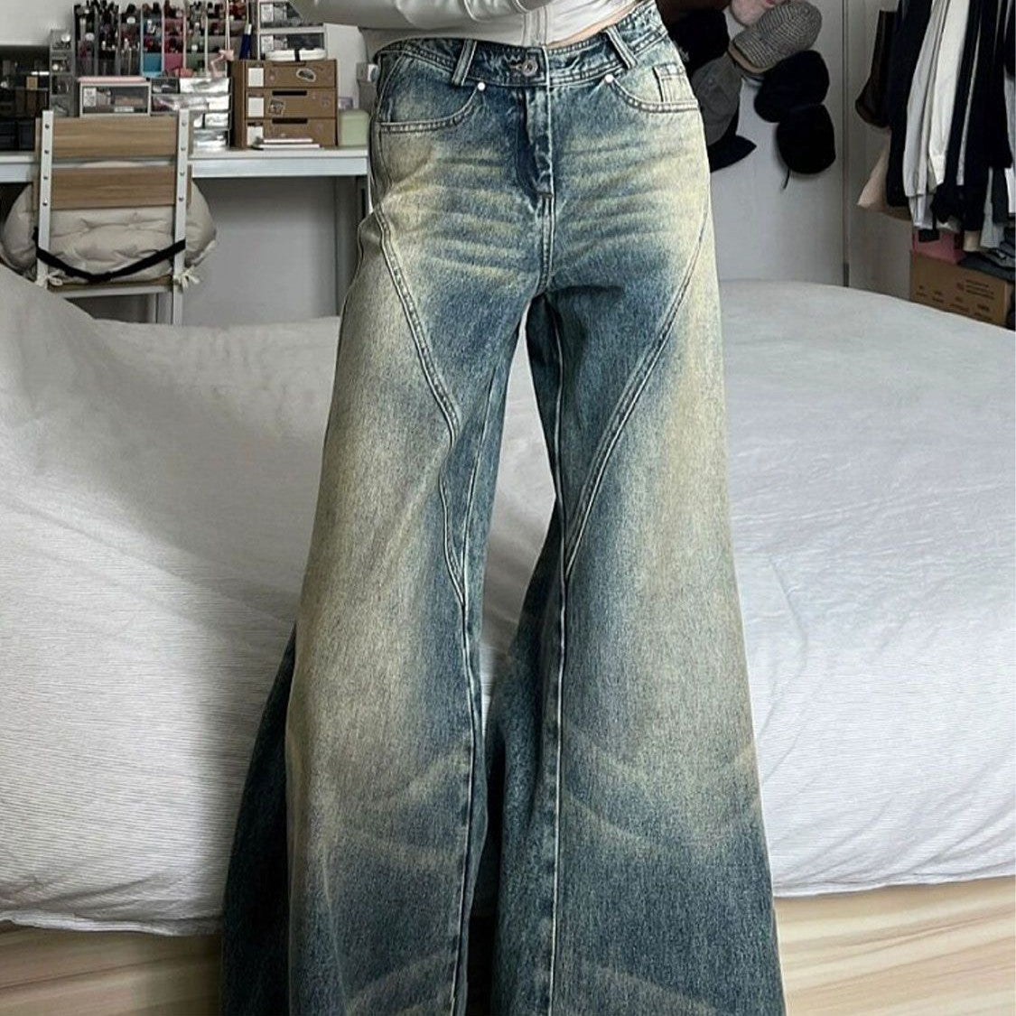 American Retro Hot Girl Jeans Street