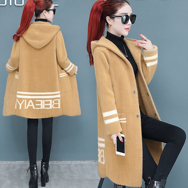 Loose Double-faced Fleece Clothes Mink Coat