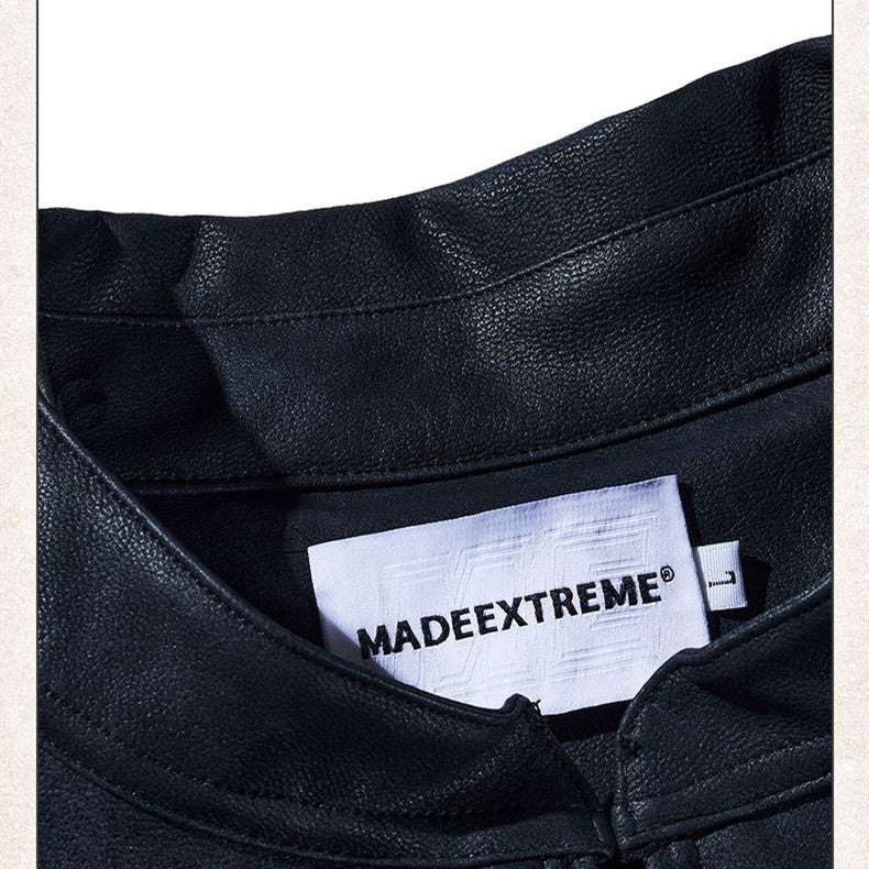 Street Tide Brand Men's Clothing Stitching Letter Coat