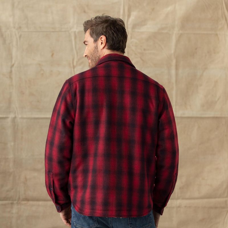 Men's Fashion Casual Plaid Brushed Jacket