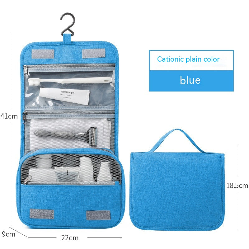 Bolsa de almacenamiento de artículos de tocador para hombre colgante de gran capacidad con cochecito de viaje portátil impermeable