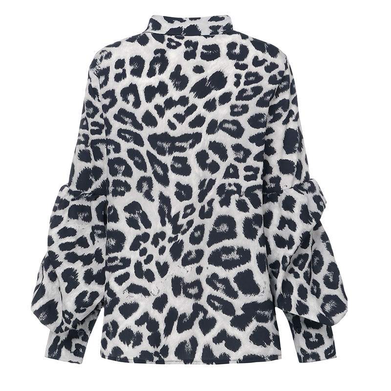 Tops sexy con estampado de leopardo para mujer 