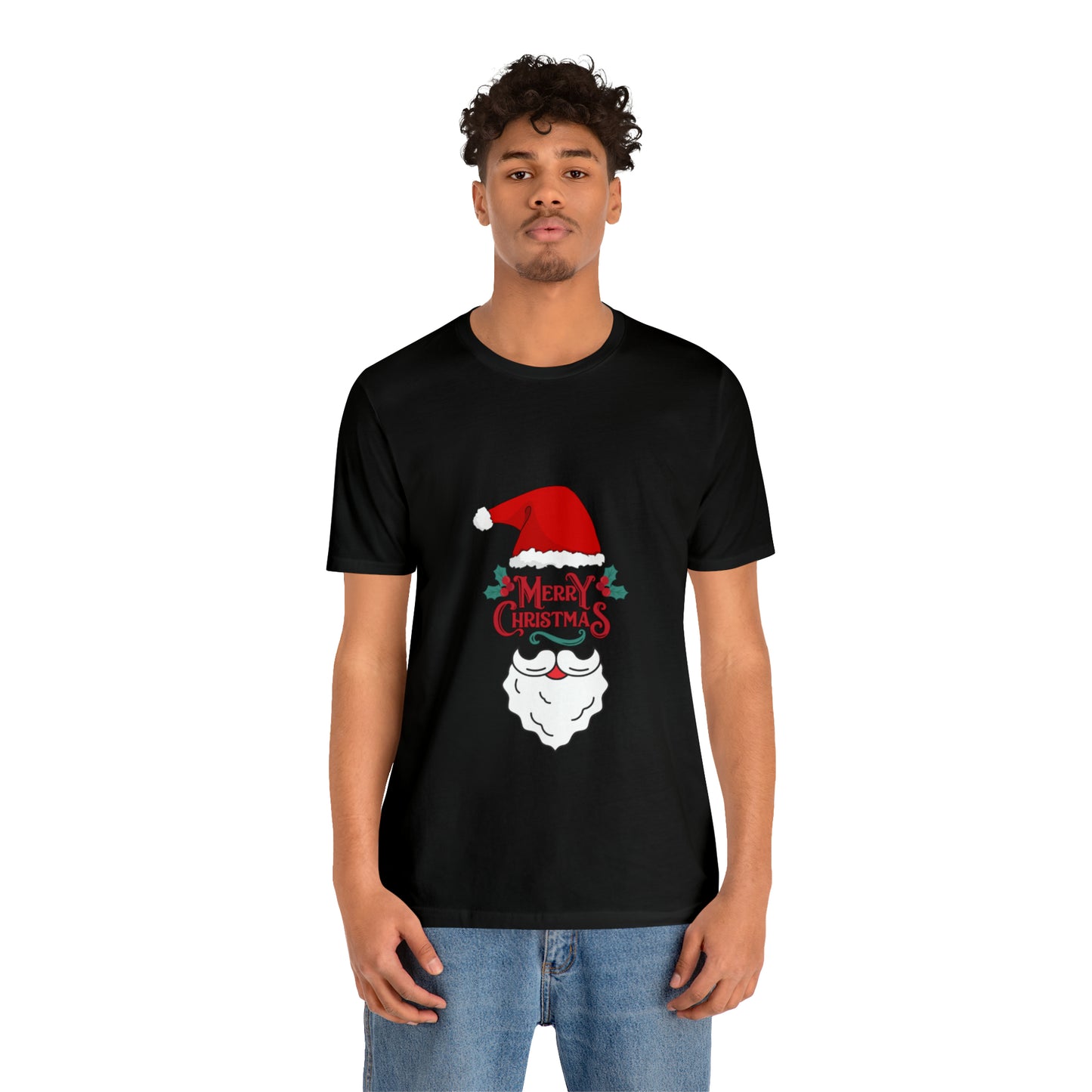 Feliz Navidad Unisex Jersey camiseta de manga corta