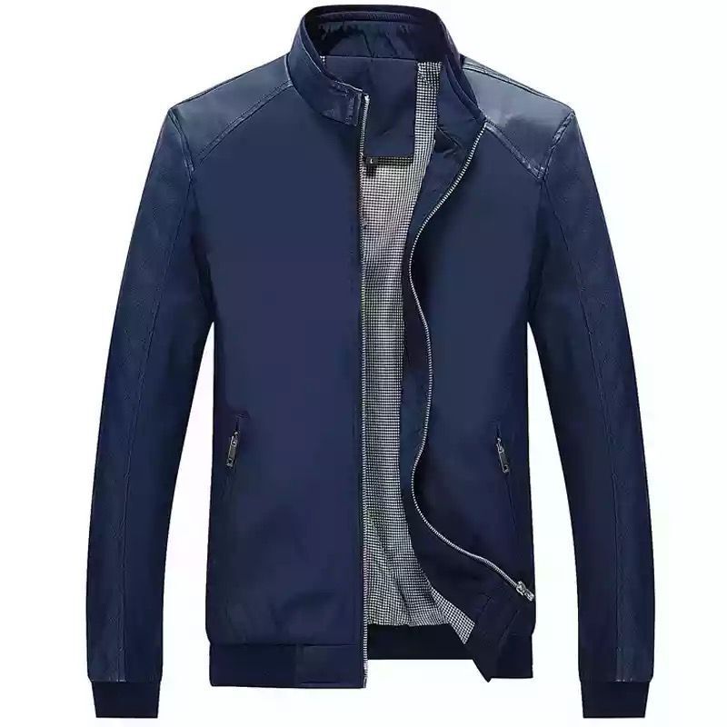 Chaqueta informal con bolsillo y abertura con cremallera para hombre