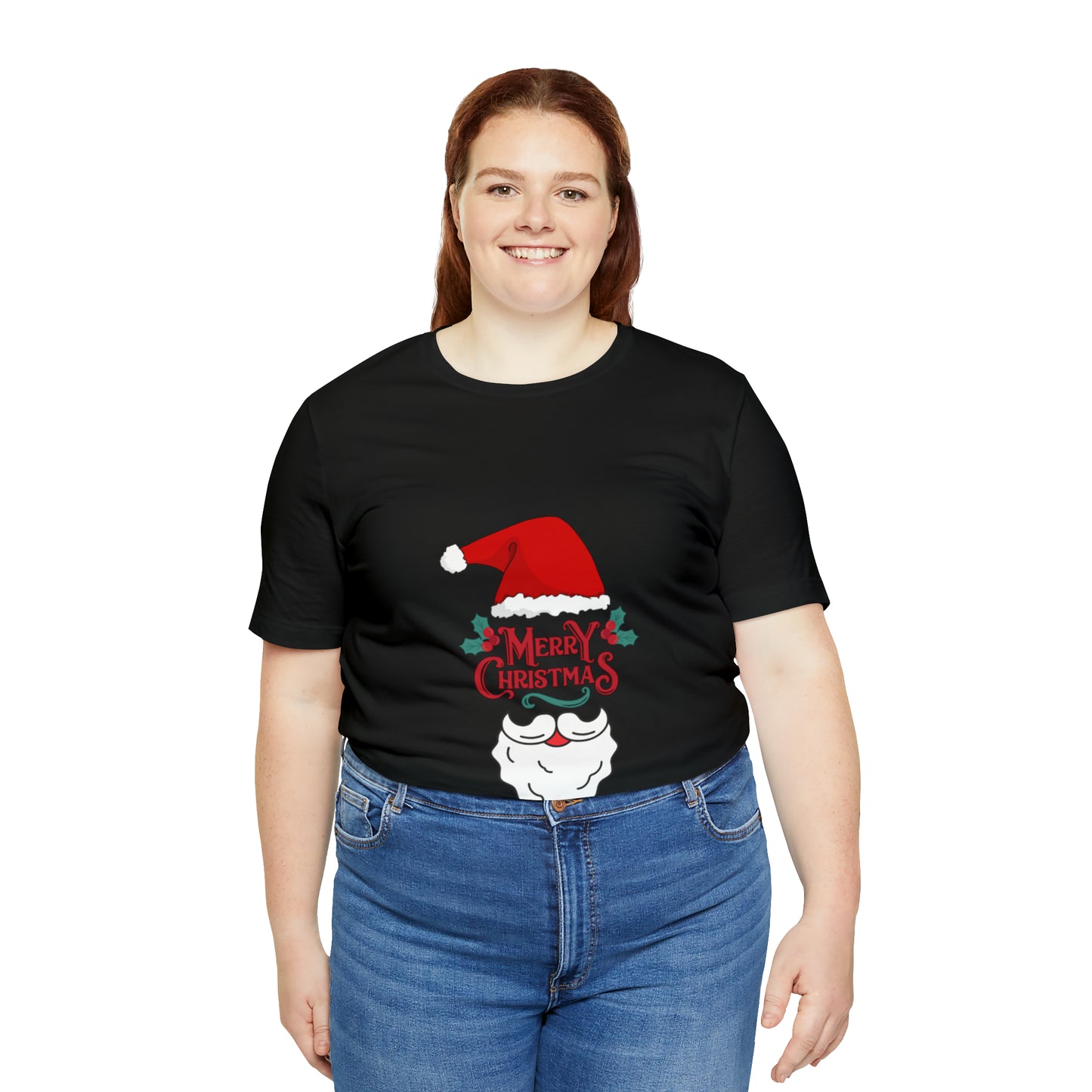 Feliz Navidad Unisex Jersey camiseta de manga corta