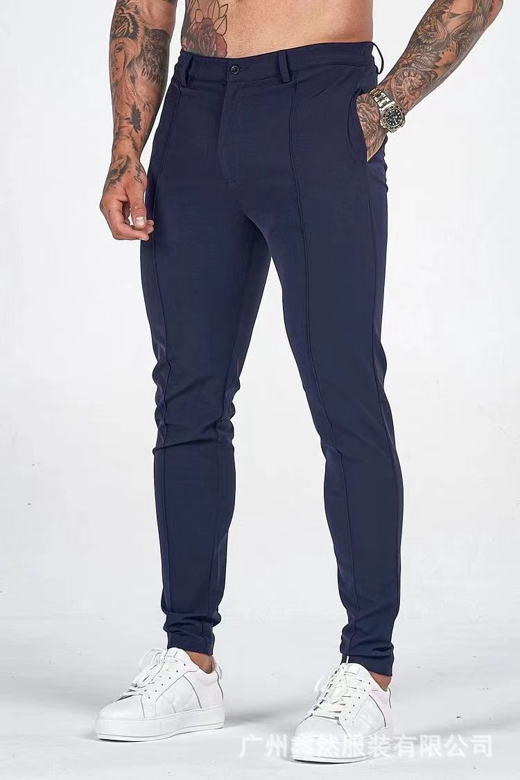 Spring New Men's Outdoors Slim-fit Trousers Straight Sports Pants