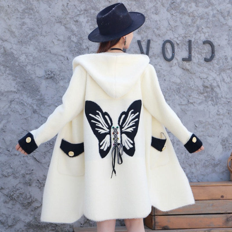 Loose Double-faced Fleece Clothes Mink Coat