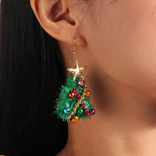 New Christmas Tree Earrings Felt Earrings