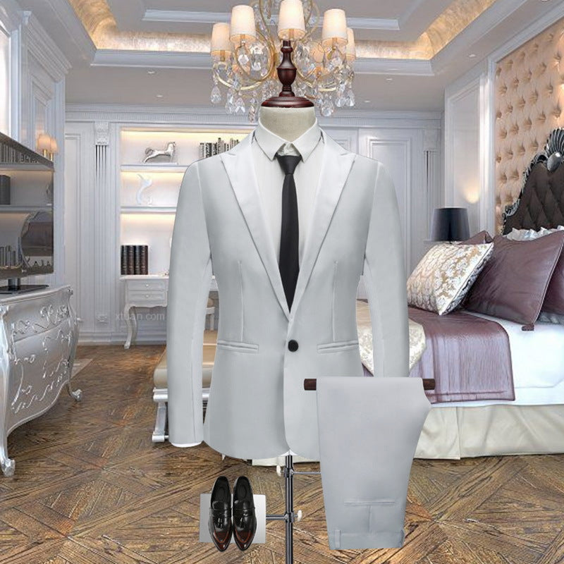 Wedding suit slim suit