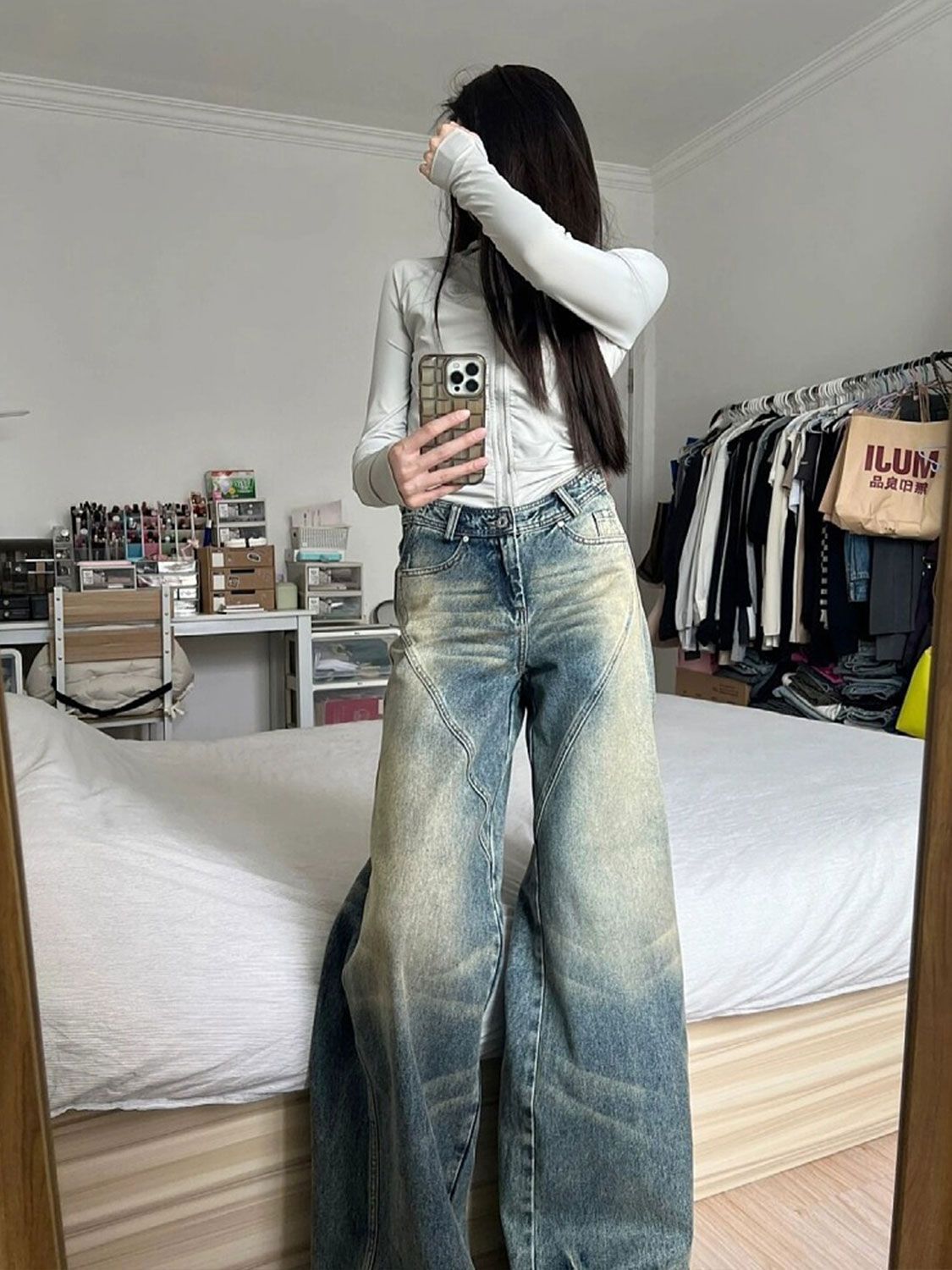 American Retro Hot Girl Jeans Street