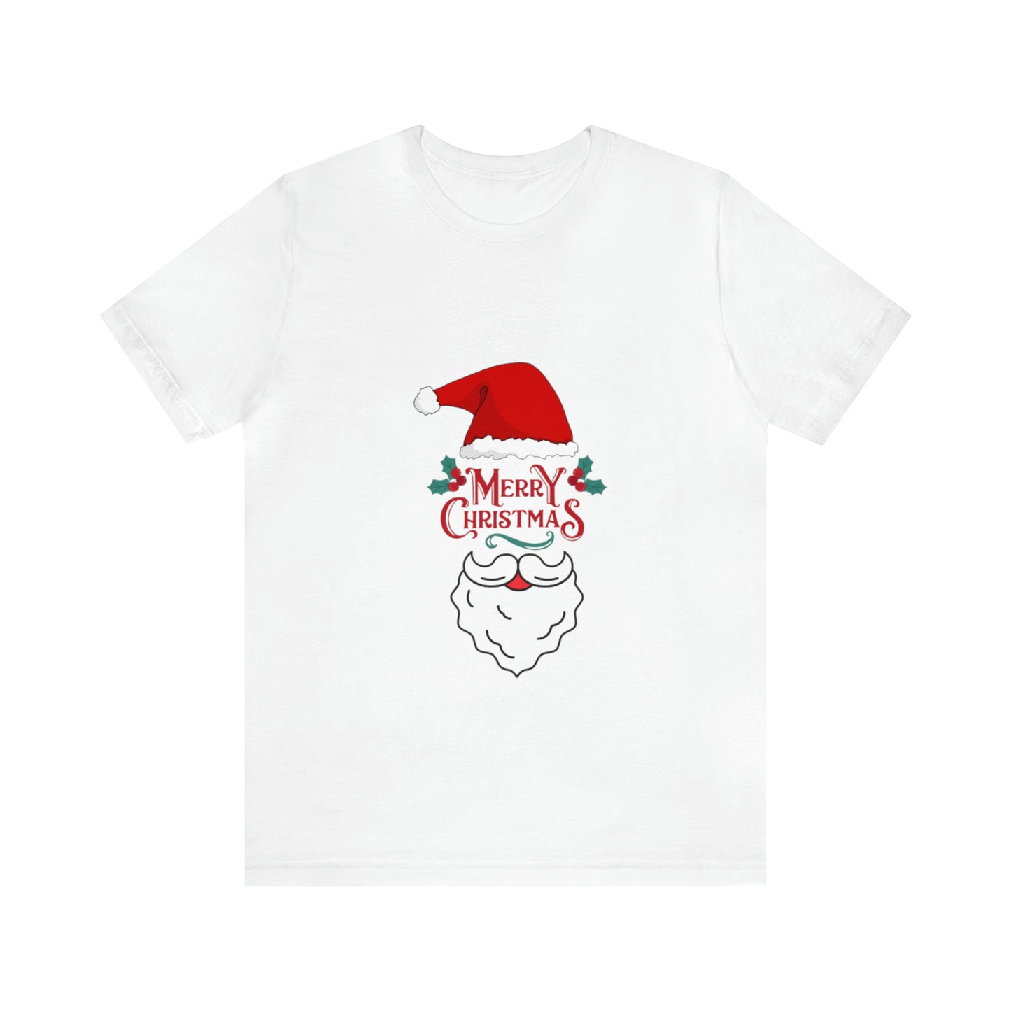 Feliz Navidad Unisex Jersey camiseta de manga corta