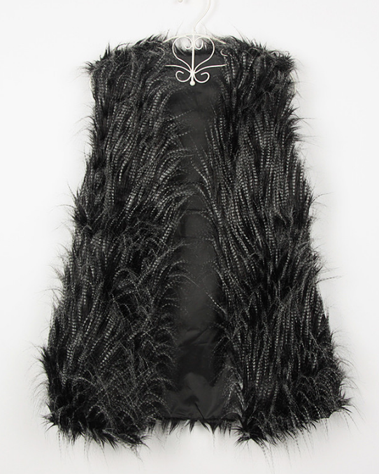 Faux Fox Fur Vest Women's Warm Vest Vest