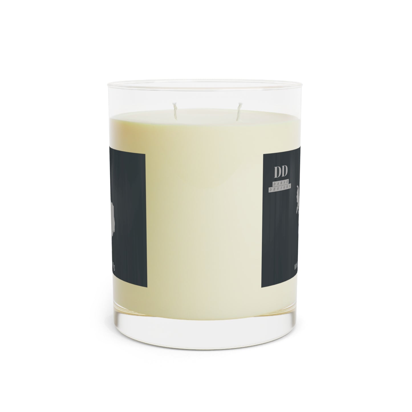 Darse Designs Texas Veracruz logo White Tea and Fig Scented Candle - Full Glass, 11oz