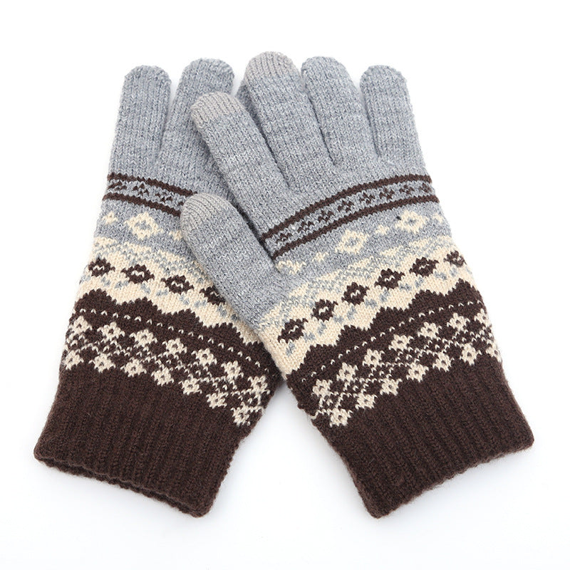 Winter Cashmere-like Fleece-lined Thermal Knitting Gloves