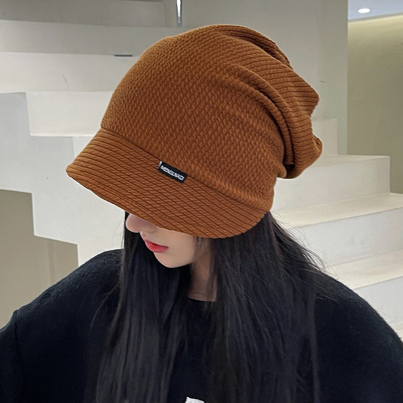 Gorro tipo jersey adelgazante de moda cálida a juego