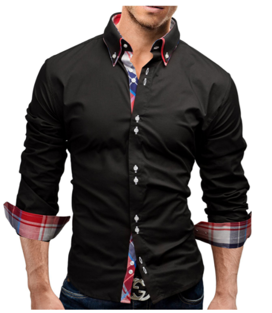 Camisa clásica interior delgada para hombre