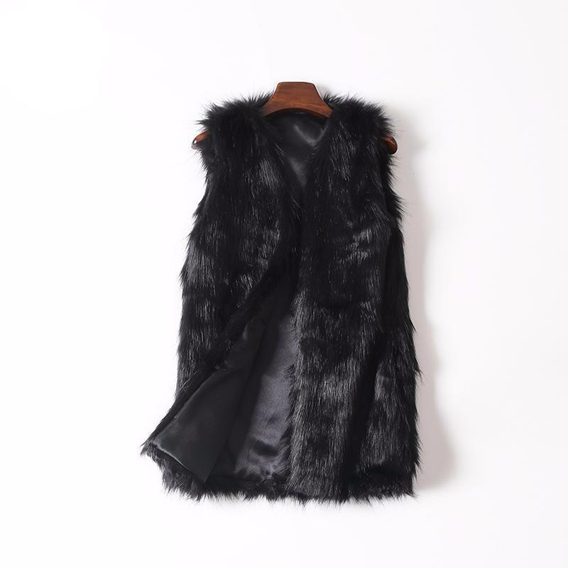 Faux Fox Fur Vest Women's Warm Vest Vest