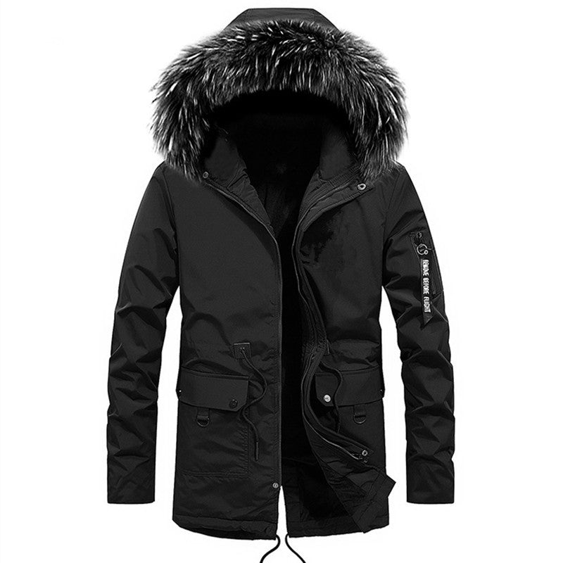 Men's Fashion Casual Zipper Regular Cotton-padded Jacket