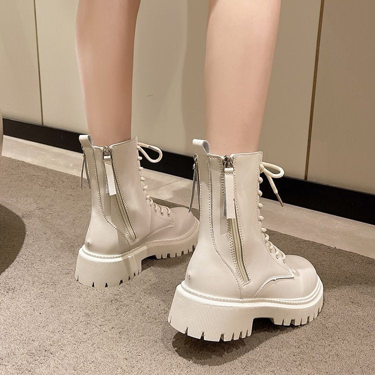 Botas de mujer con plataforma británica