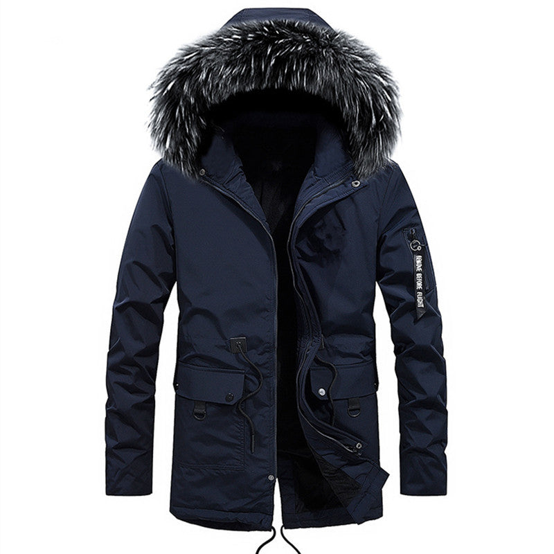 Men's Fashion Casual Zipper Regular Cotton-padded Jacket