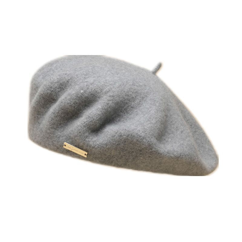 Casual Season Warm Thickened Pure Color All-matching Hat