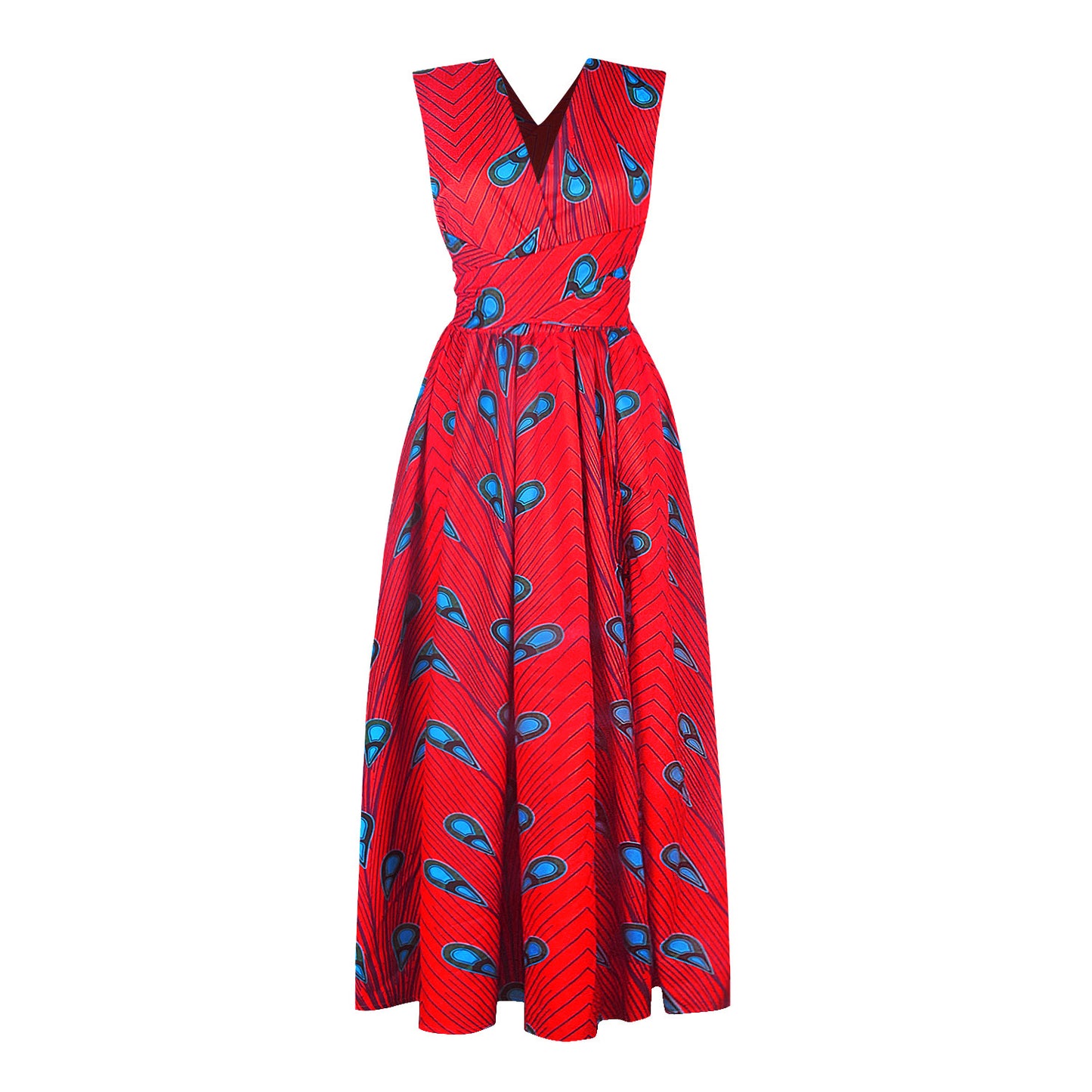 Women's Printed DIY Wear More Than Tied Dress