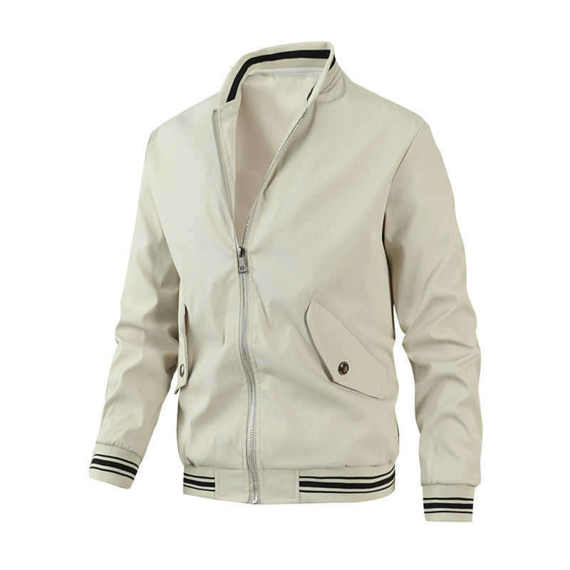 Men's Fashion Casual Solid Color Jacket