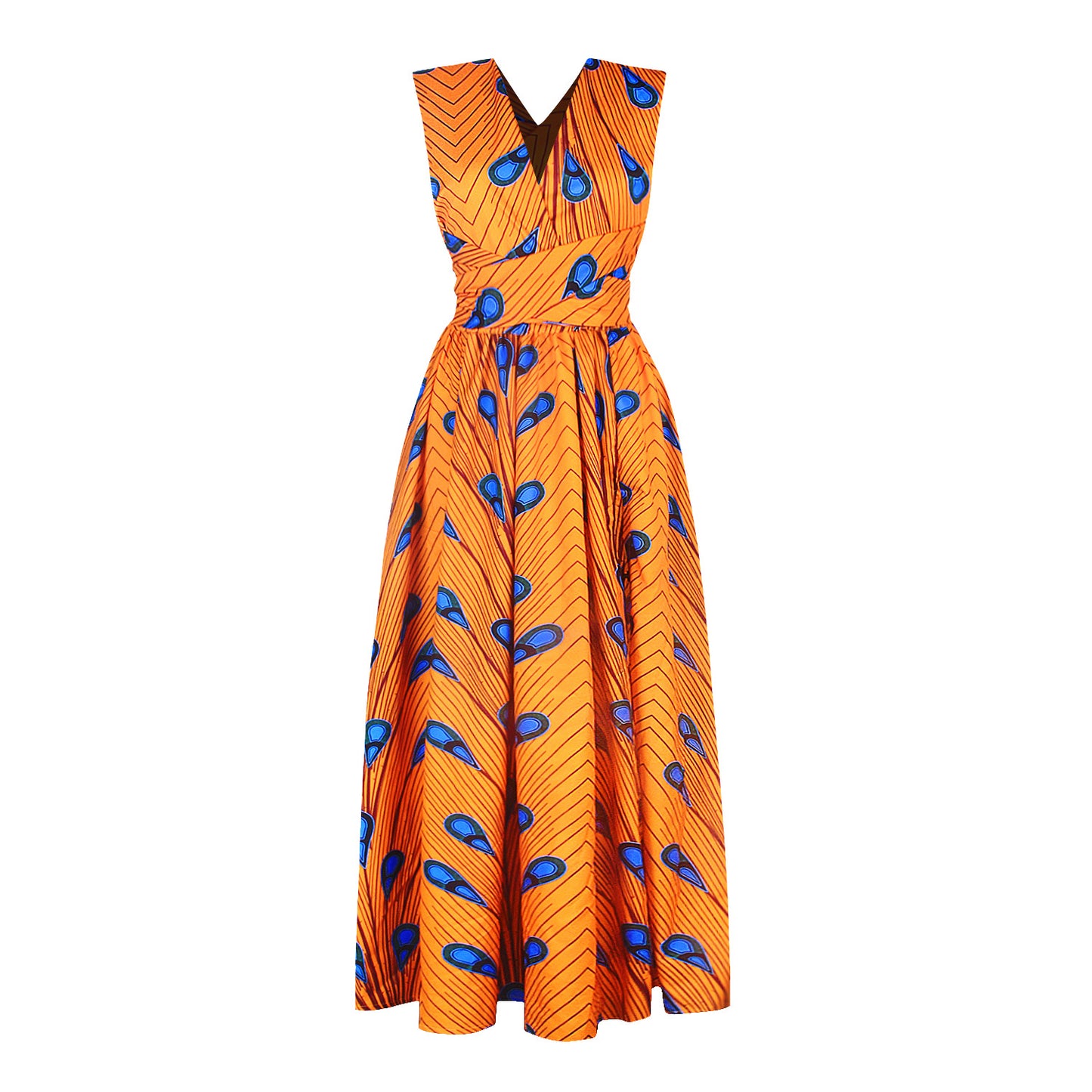 Women's Printed DIY Wear More Than Tied Dress