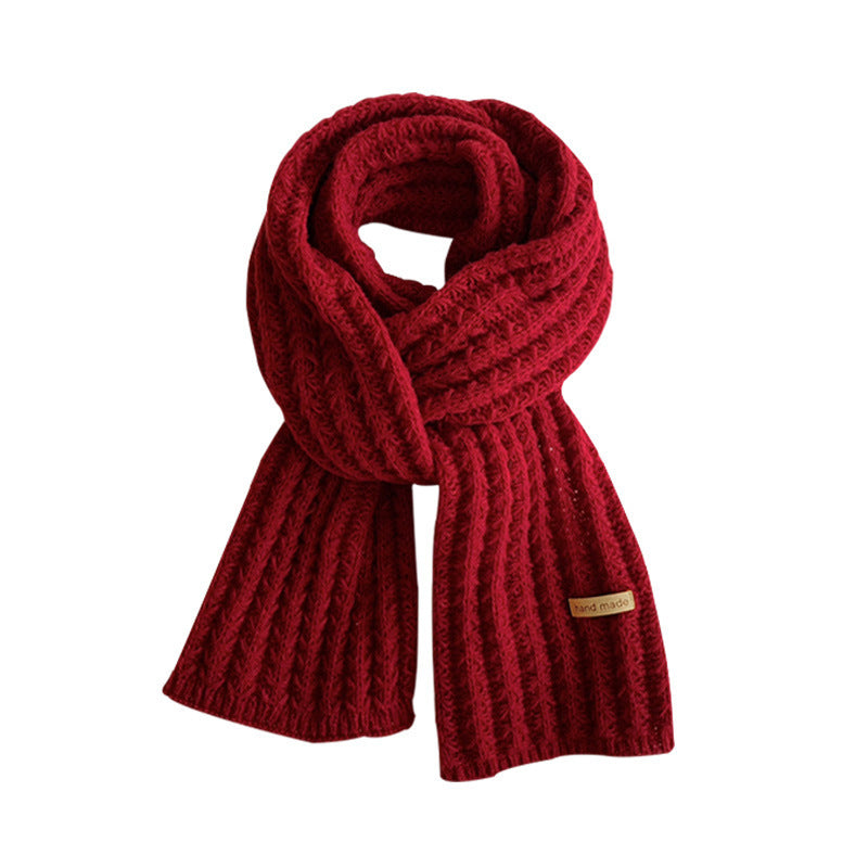 Christmas Knitted Wool Keep Warm Scarf