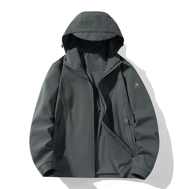 Chaqueta de talla grande impermeable a prueba de viento traje de montañismo abrigo