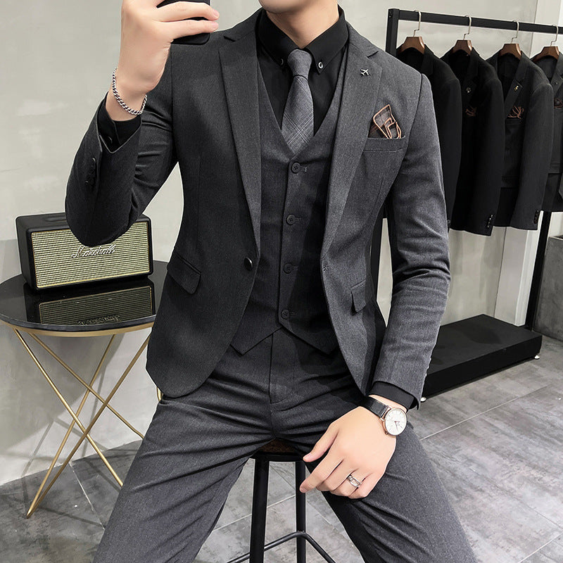 Spring And Autumn Suit Men's Slim Fit Casual