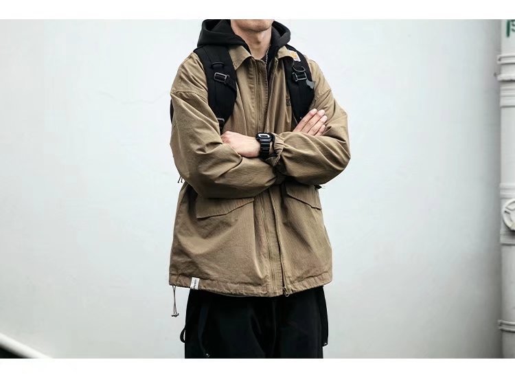 Men's Retro Loose Lapels Jacket Casual Coat