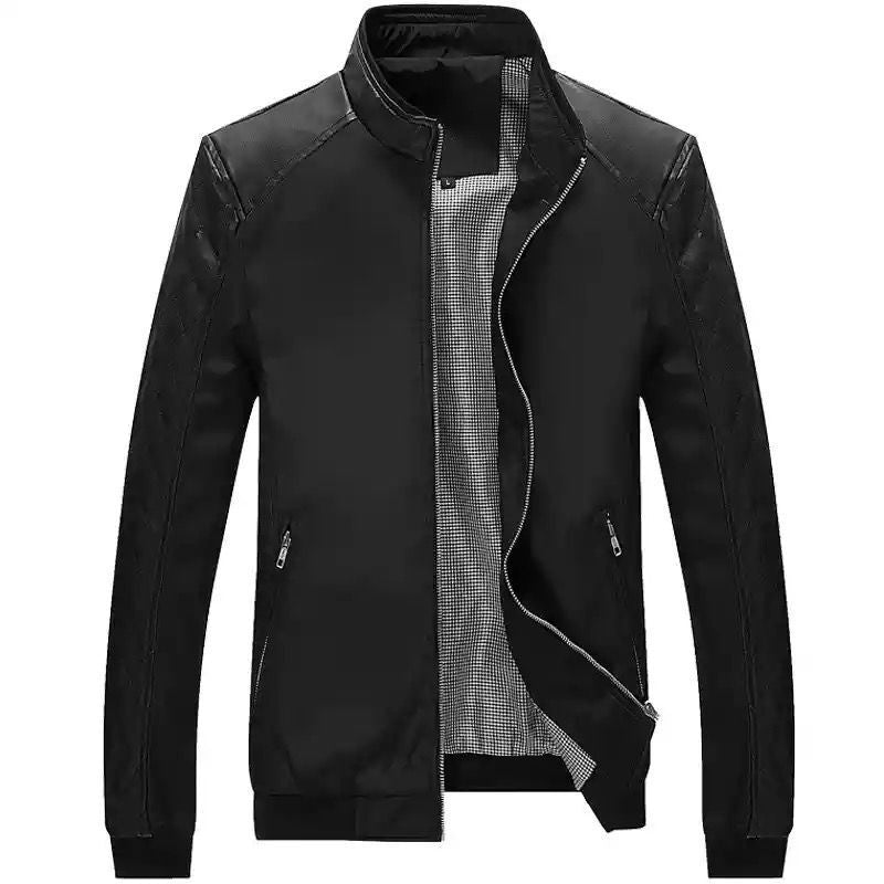 Men's Fashion Casual Zipper Slit Pocket Jacket