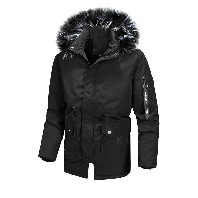 Men's Fashion Casual Zipper Regular Cotton-padded Jacket