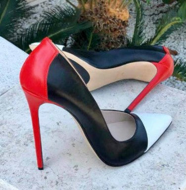 European And American Color Fashion High Heels