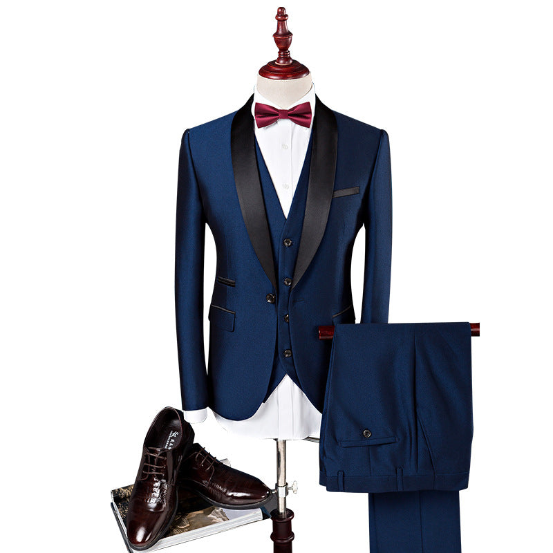 Conjunto de traje de 3 piezas para hombre, trajes de boda para hombre, esmoquin para novio