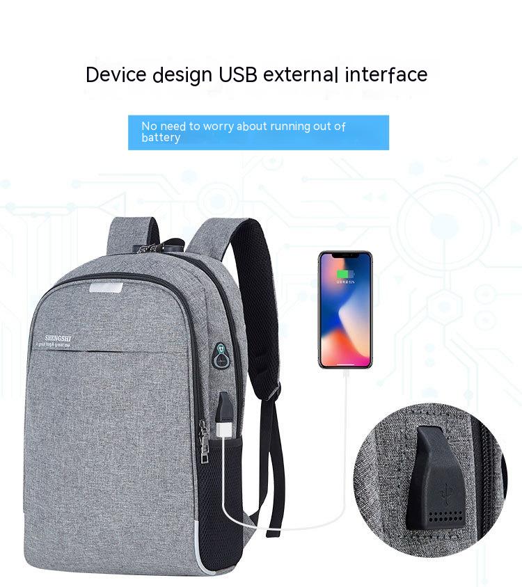 Mochila informal con carga USB Mochila de negocios